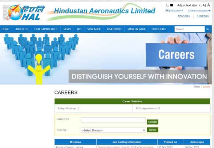 Hindustan Aeronautics Ltd Recruitment 2022 | Apply for BE/B.Tech/Diploma